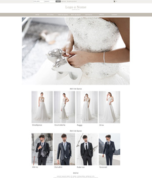 sito web abiti matrimonio template 10097