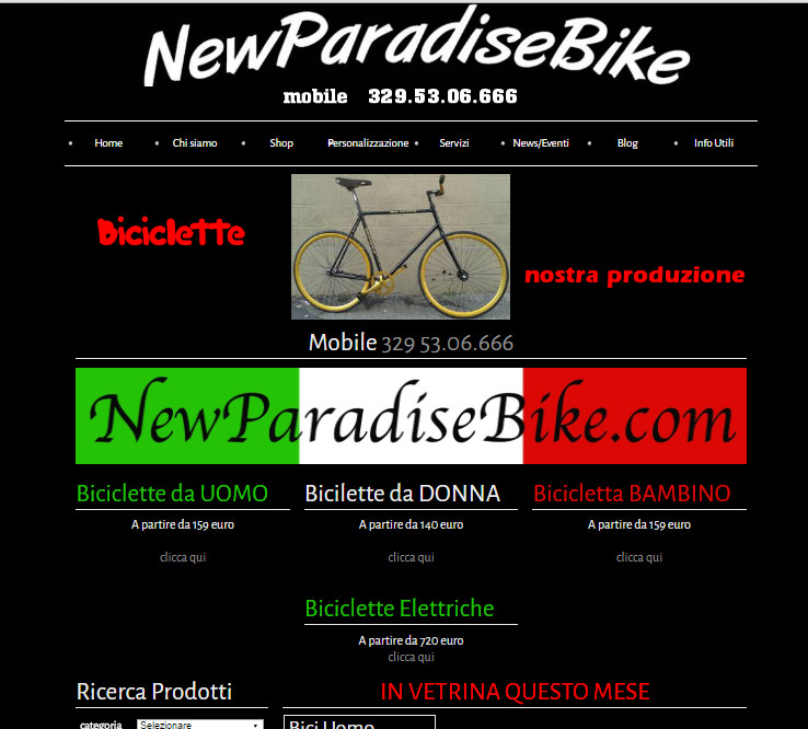 sito per newparadise bike