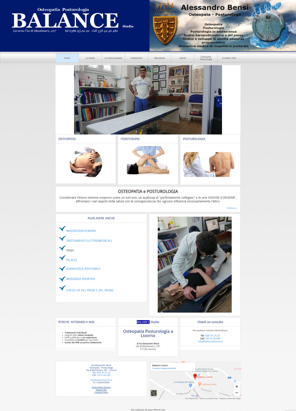 sito studio fisioterapia template