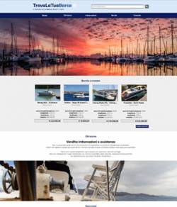 sito web affitto barche template