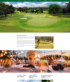 sito web golf club template 10059