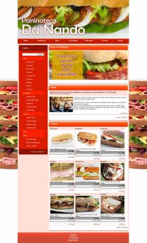 sito web paninoteca template