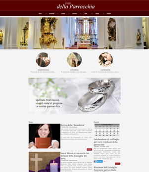 sito web parrocchia template 10045