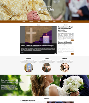 sito web parrocchia template 10047
