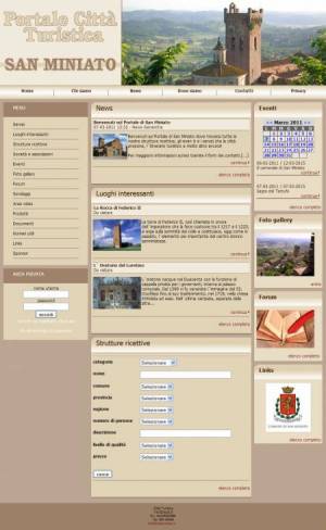 sito web portale turismo template