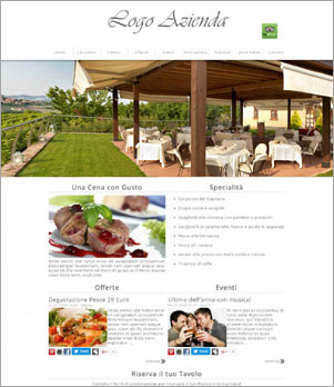 sito web ristorante template 10001