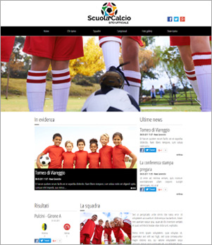 sito web squadra calcio template 10009