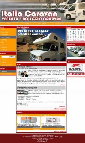 sito web vendita caravan template