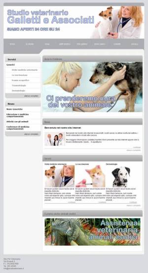 sito web veterinario template