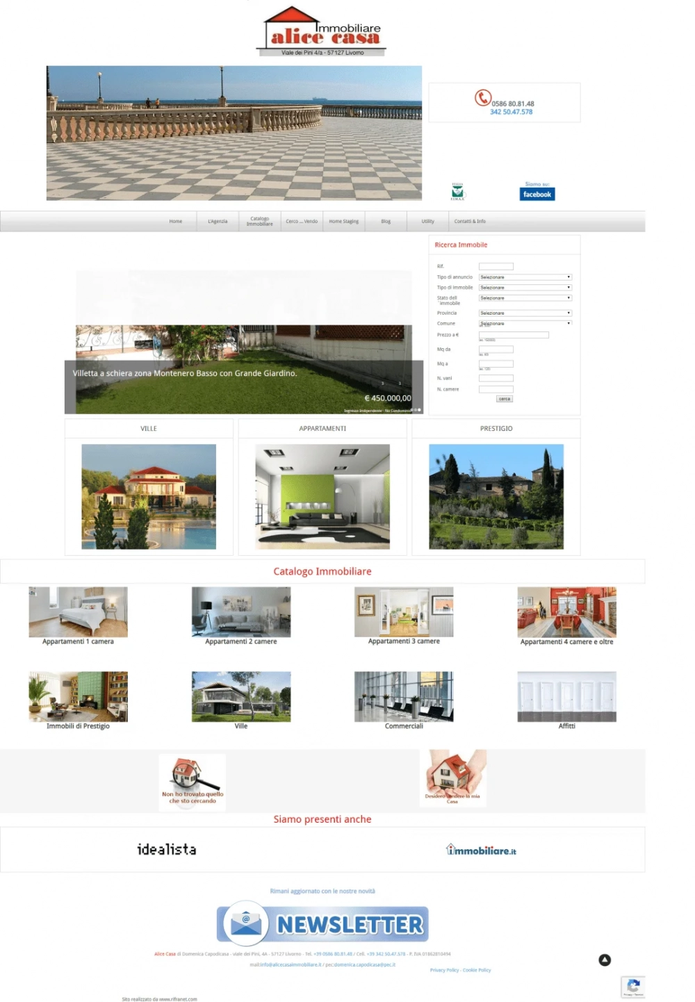 sito web alice casa immobiliare livorno