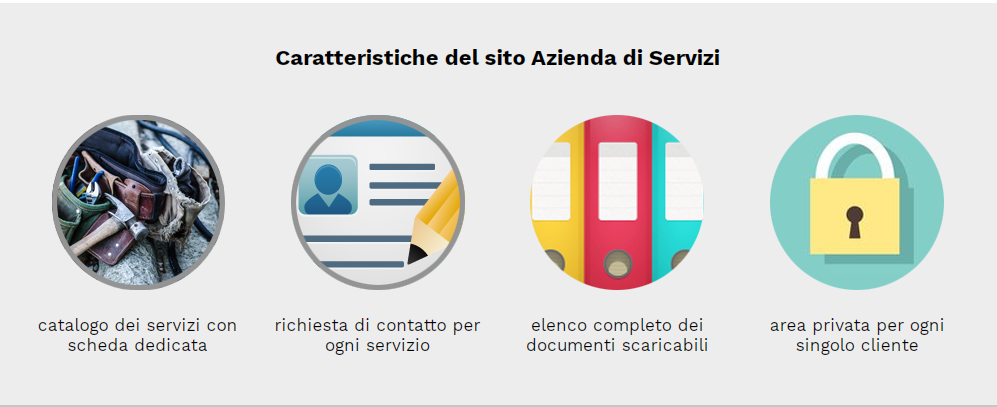 caratteristiche sito azienda servizi