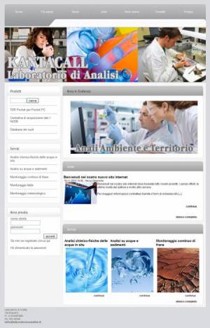 sito web laboratorio analisi template